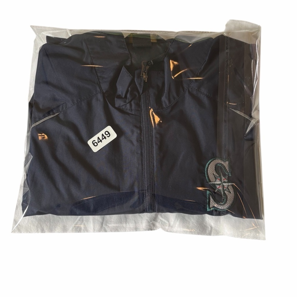 Seattle Mariners | Windbreaker Jacket | Navy| Men's Large - Picture 10 of 10